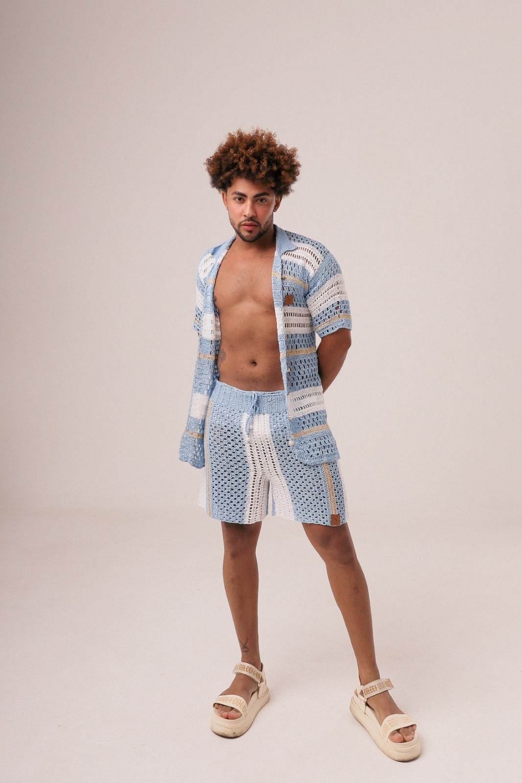 CONJUNTO MASCULINO AZUL MARÉ