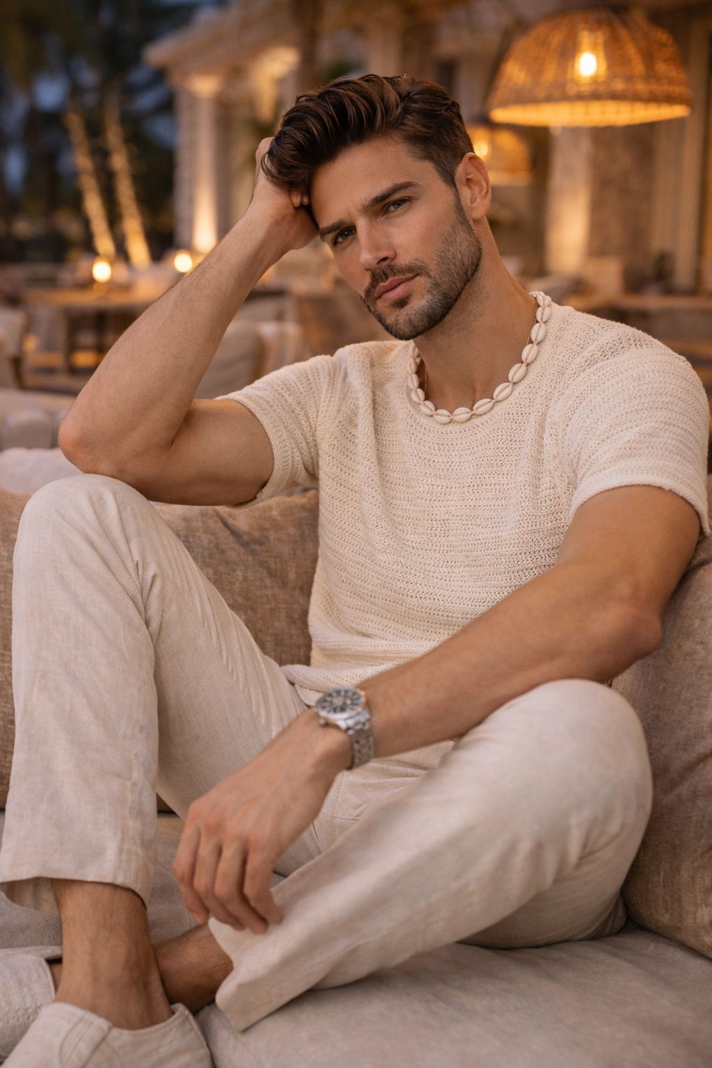 Camiseta Marfim Atlântico