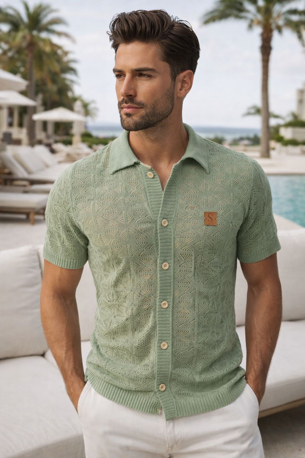 Camisa Tricot Modal Navy Éclipse